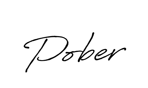 How to make Pober signature? Antro_Vectra_Bolder is a professional autograph style. Create handwritten signature for Pober name. Pober signature style 7 images and pictures png