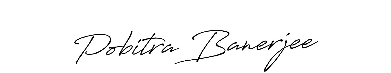 Pobitra Banerjee stylish signature style. Best Handwritten Sign (Antro_Vectra_Bolder) for my name. Handwritten Signature Collection Ideas for my name Pobitra Banerjee. Pobitra Banerjee signature style 7 images and pictures png