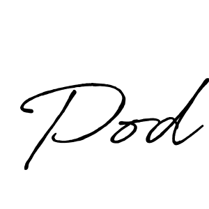 Similarly Antro_Vectra_Bolder is the best handwritten signature design. Signature creator online .You can use it as an online autograph creator for name Pod. Pod signature style 7 images and pictures png