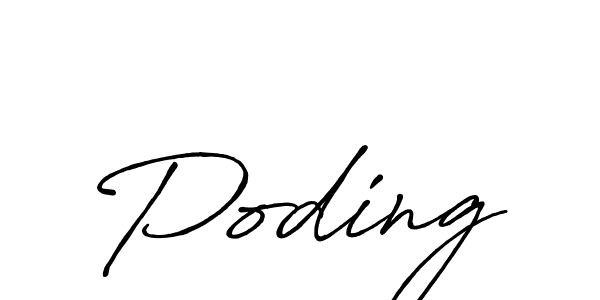 How to Draw Poding signature style? Antro_Vectra_Bolder is a latest design signature styles for name Poding. Poding signature style 7 images and pictures png