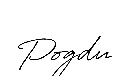 Use a signature maker to create a handwritten signature online. With this signature software, you can design (Antro_Vectra_Bolder) your own signature for name Pogdu. Pogdu signature style 7 images and pictures png