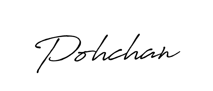 Make a beautiful signature design for name Pohchan. Use this online signature maker to create a handwritten signature for free. Pohchan signature style 7 images and pictures png