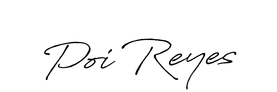 Create a beautiful signature design for name Poi Reyes. With this signature (Antro_Vectra_Bolder) fonts, you can make a handwritten signature for free. Poi Reyes signature style 7 images and pictures png