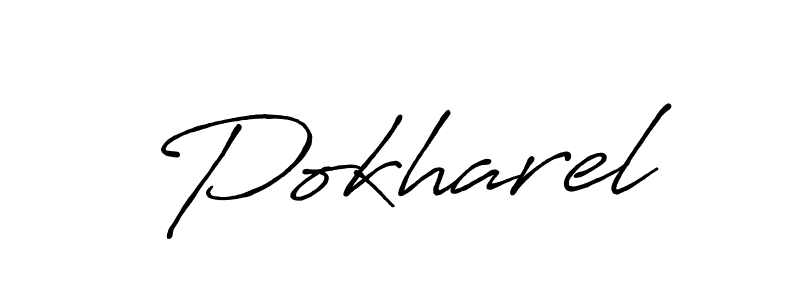 Design your own signature with our free online signature maker. With this signature software, you can create a handwritten (Antro_Vectra_Bolder) signature for name Pokharel. Pokharel signature style 7 images and pictures png