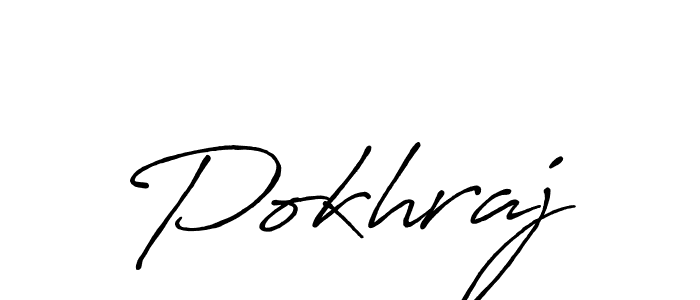 Design your own signature with our free online signature maker. With this signature software, you can create a handwritten (Antro_Vectra_Bolder) signature for name Pokhraj. Pokhraj signature style 7 images and pictures png