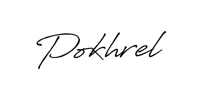 Design your own signature with our free online signature maker. With this signature software, you can create a handwritten (Antro_Vectra_Bolder) signature for name Pokhrel. Pokhrel signature style 7 images and pictures png