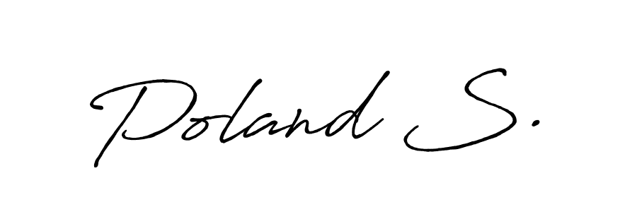 if you are searching for the best signature style for your name Poland S.. so please give up your signature search. here we have designed multiple signature styles  using Antro_Vectra_Bolder. Poland S. signature style 7 images and pictures png