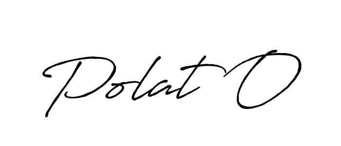 How to make Polat O signature? Antro_Vectra_Bolder is a professional autograph style. Create handwritten signature for Polat O name. Polat O signature style 7 images and pictures png