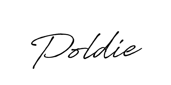 How to make Poldie signature? Antro_Vectra_Bolder is a professional autograph style. Create handwritten signature for Poldie name. Poldie signature style 7 images and pictures png