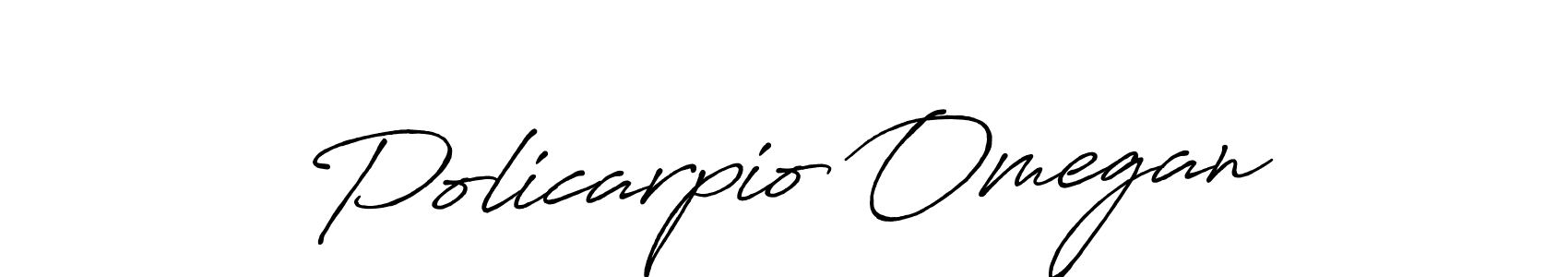 How to make Policarpio Omegan signature? Antro_Vectra_Bolder is a professional autograph style. Create handwritten signature for Policarpio Omegan name. Policarpio Omegan signature style 7 images and pictures png