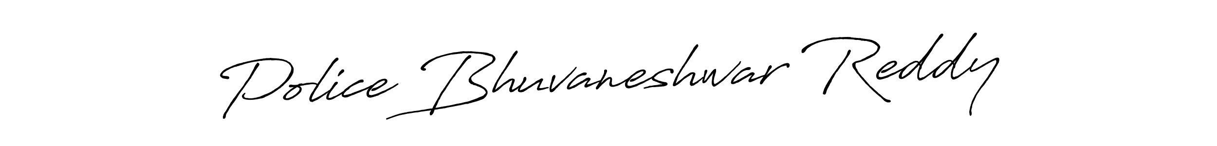 Also You can easily find your signature by using the search form. We will create Police Bhuvaneshwar Reddy name handwritten signature images for you free of cost using Antro_Vectra_Bolder sign style. Police Bhuvaneshwar Reddy signature style 7 images and pictures png