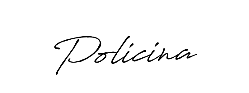 Use a signature maker to create a handwritten signature online. With this signature software, you can design (Antro_Vectra_Bolder) your own signature for name Policina. Policina signature style 7 images and pictures png