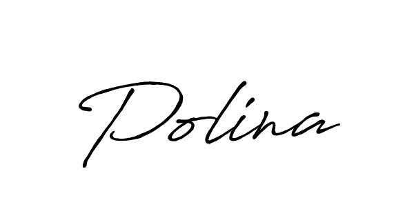 Design your own signature with our free online signature maker. With this signature software, you can create a handwritten (Antro_Vectra_Bolder) signature for name Polina. Polina signature style 7 images and pictures png