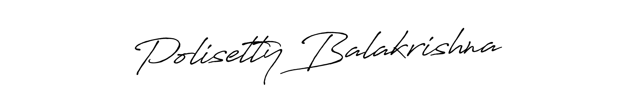 Make a beautiful signature design for name Polisetty Balakrishna. Use this online signature maker to create a handwritten signature for free. Polisetty Balakrishna signature style 7 images and pictures png