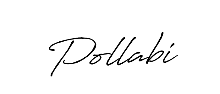 How to make Pollabi name signature. Use Antro_Vectra_Bolder style for creating short signs online. This is the latest handwritten sign. Pollabi signature style 7 images and pictures png
