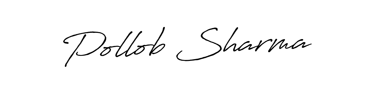 Antro_Vectra_Bolder is a professional signature style that is perfect for those who want to add a touch of class to their signature. It is also a great choice for those who want to make their signature more unique. Get Pollob Sharma name to fancy signature for free. Pollob Sharma signature style 7 images and pictures png