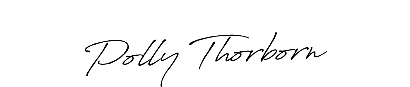 Create a beautiful signature design for name Polly Thorborn. With this signature (Antro_Vectra_Bolder) fonts, you can make a handwritten signature for free. Polly Thorborn signature style 7 images and pictures png