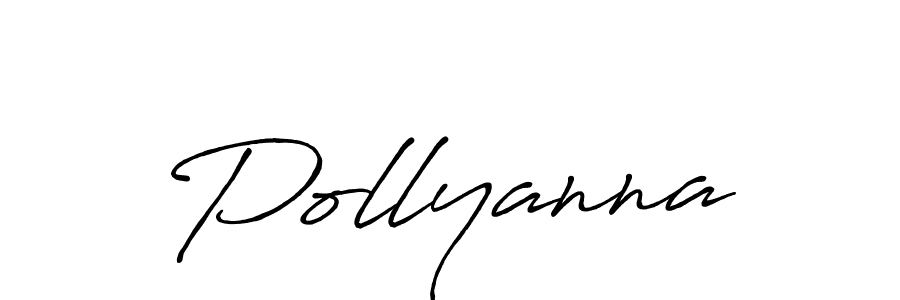 How to make Pollyanna name signature. Use Antro_Vectra_Bolder style for creating short signs online. This is the latest handwritten sign. Pollyanna signature style 7 images and pictures png