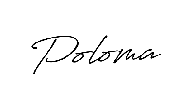 How to make Poloma signature? Antro_Vectra_Bolder is a professional autograph style. Create handwritten signature for Poloma name. Poloma signature style 7 images and pictures png