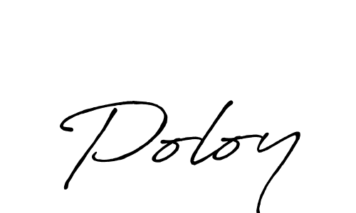 Also we have Poloy name is the best signature style. Create professional handwritten signature collection using Antro_Vectra_Bolder autograph style. Poloy signature style 7 images and pictures png