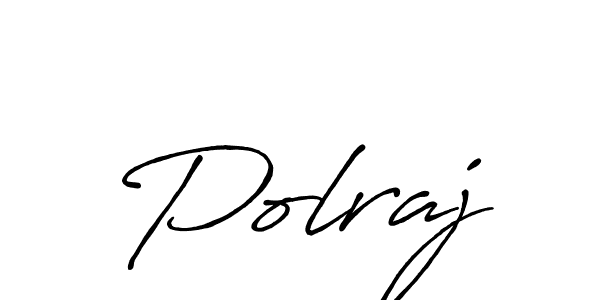 How to make Polraj name signature. Use Antro_Vectra_Bolder style for creating short signs online. This is the latest handwritten sign. Polraj signature style 7 images and pictures png