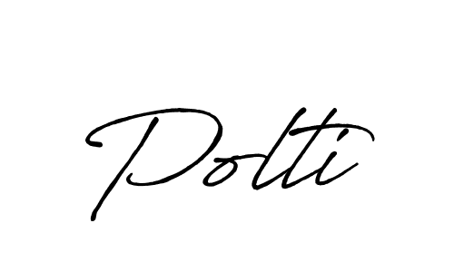 Polti stylish signature style. Best Handwritten Sign (Antro_Vectra_Bolder) for my name. Handwritten Signature Collection Ideas for my name Polti. Polti signature style 7 images and pictures png