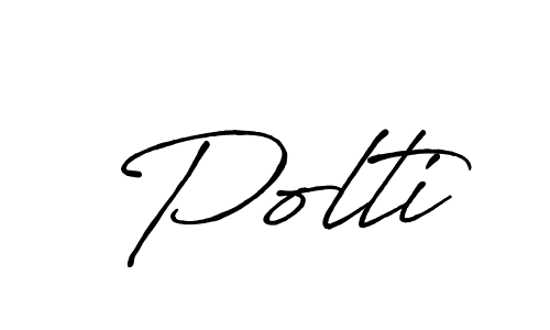 Design your own signature with our free online signature maker. With this signature software, you can create a handwritten (Antro_Vectra_Bolder) signature for name Polti. Polti signature style 7 images and pictures png