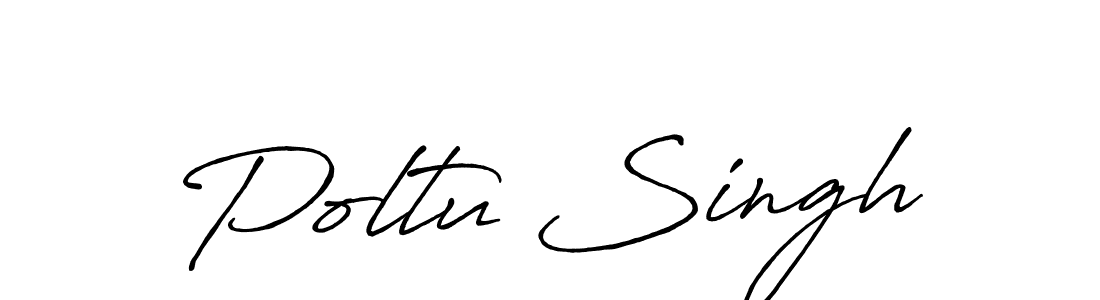 Antro_Vectra_Bolder is a professional signature style that is perfect for those who want to add a touch of class to their signature. It is also a great choice for those who want to make their signature more unique. Get Poltu Singh name to fancy signature for free. Poltu Singh signature style 7 images and pictures png