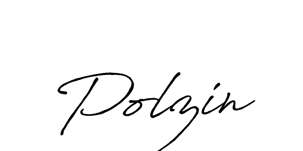 Create a beautiful signature design for name Polzin. With this signature (Antro_Vectra_Bolder) fonts, you can make a handwritten signature for free. Polzin signature style 7 images and pictures png