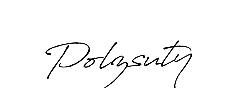 Design your own signature with our free online signature maker. With this signature software, you can create a handwritten (Antro_Vectra_Bolder) signature for name Polzsuty. Polzsuty signature style 7 images and pictures png