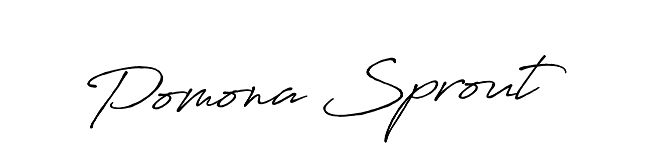 How to make Pomona Sprout signature? Antro_Vectra_Bolder is a professional autograph style. Create handwritten signature for Pomona Sprout name. Pomona Sprout signature style 7 images and pictures png