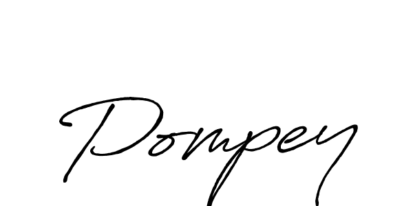 Create a beautiful signature design for name Pompey. With this signature (Antro_Vectra_Bolder) fonts, you can make a handwritten signature for free. Pompey signature style 7 images and pictures png