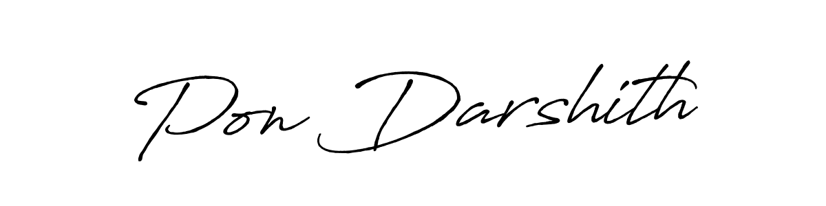 Once you've used our free online signature maker to create your best signature Antro_Vectra_Bolder style, it's time to enjoy all of the benefits that Pon Darshith name signing documents. Pon Darshith signature style 7 images and pictures png