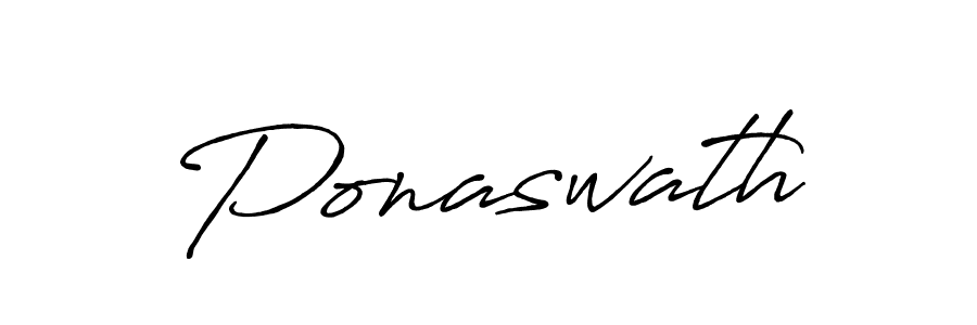 Create a beautiful signature design for name Ponaswath. With this signature (Antro_Vectra_Bolder) fonts, you can make a handwritten signature for free. Ponaswath signature style 7 images and pictures png