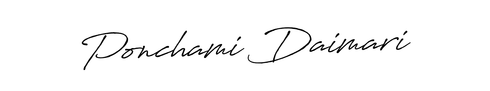 Use a signature maker to create a handwritten signature online. With this signature software, you can design (Antro_Vectra_Bolder) your own signature for name Ponchami Daimari. Ponchami Daimari signature style 7 images and pictures png