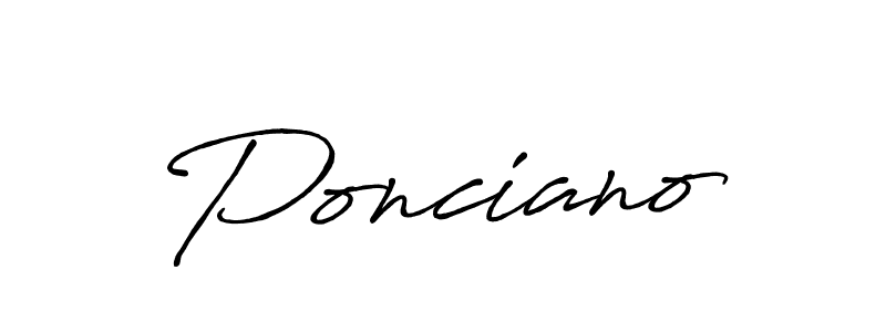 if you are searching for the best signature style for your name Ponciano. so please give up your signature search. here we have designed multiple signature styles  using Antro_Vectra_Bolder. Ponciano signature style 7 images and pictures png