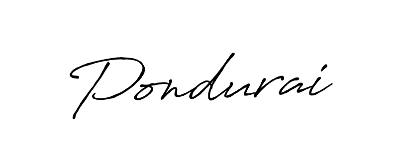 Design your own signature with our free online signature maker. With this signature software, you can create a handwritten (Antro_Vectra_Bolder) signature for name Pondurai. Pondurai signature style 7 images and pictures png