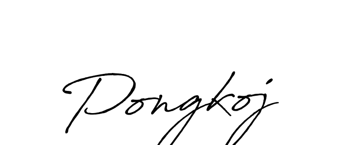 Also we have Pongkoj name is the best signature style. Create professional handwritten signature collection using Antro_Vectra_Bolder autograph style. Pongkoj signature style 7 images and pictures png