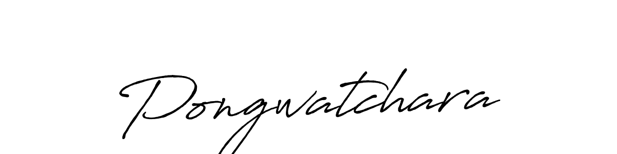 How to make Pongwatchara name signature. Use Antro_Vectra_Bolder style for creating short signs online. This is the latest handwritten sign. Pongwatchara signature style 7 images and pictures png