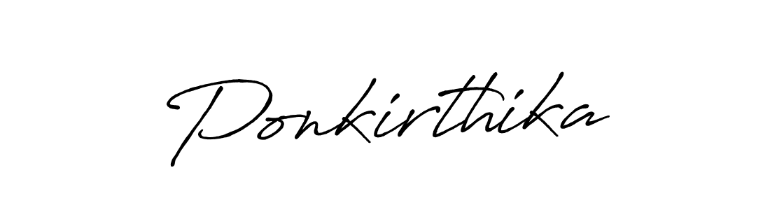 It looks lik you need a new signature style for name Ponkirthika. Design unique handwritten (Antro_Vectra_Bolder) signature with our free signature maker in just a few clicks. Ponkirthika signature style 7 images and pictures png