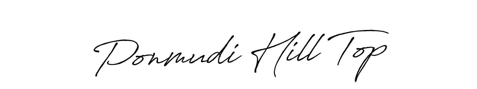 How to Draw Ponmudi Hill Top signature style? Antro_Vectra_Bolder is a latest design signature styles for name Ponmudi Hill Top. Ponmudi Hill Top signature style 7 images and pictures png