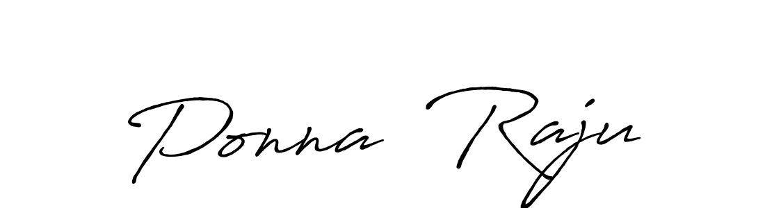 Similarly Antro_Vectra_Bolder is the best handwritten signature design. Signature creator online .You can use it as an online autograph creator for name Ponna  Raju. Ponna  Raju signature style 7 images and pictures png