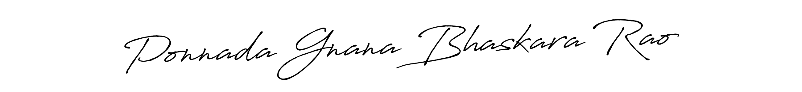 Make a beautiful signature design for name Ponnada Gnana Bhaskara Rao. Use this online signature maker to create a handwritten signature for free. Ponnada Gnana Bhaskara Rao signature style 7 images and pictures png