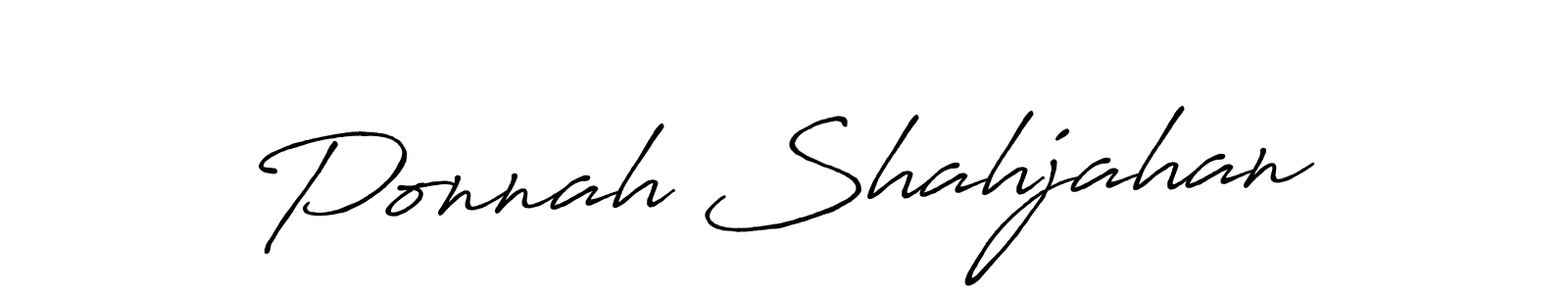 Make a beautiful signature design for name Ponnah Shahjahan. Use this online signature maker to create a handwritten signature for free. Ponnah Shahjahan signature style 7 images and pictures png