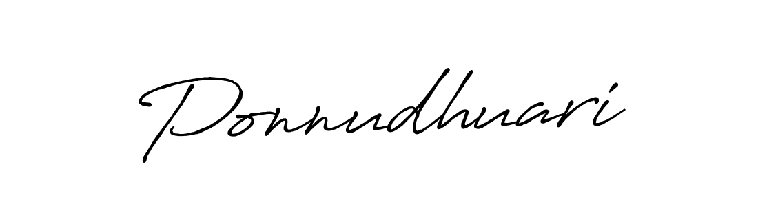 How to make Ponnudhuari name signature. Use Antro_Vectra_Bolder style for creating short signs online. This is the latest handwritten sign. Ponnudhuari signature style 7 images and pictures png