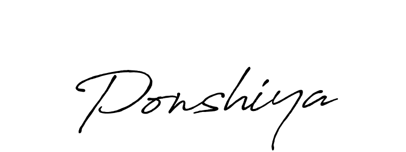 Also we have Ponshiya name is the best signature style. Create professional handwritten signature collection using Antro_Vectra_Bolder autograph style. Ponshiya signature style 7 images and pictures png