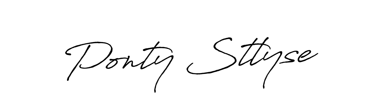 Here are the top 10 professional signature styles for the name Ponty Stlyse. These are the best autograph styles you can use for your name. Ponty Stlyse signature style 7 images and pictures png