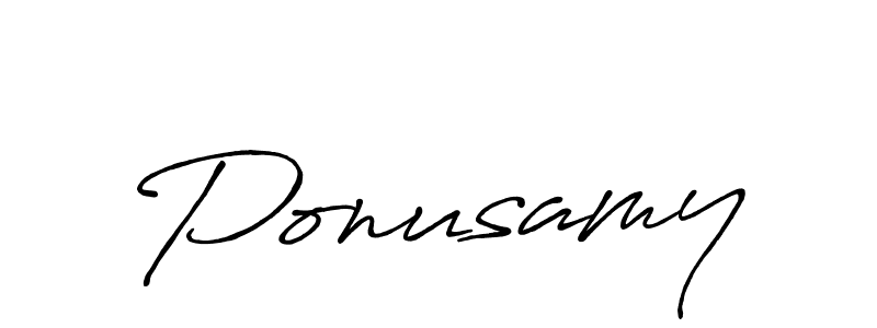 if you are searching for the best signature style for your name Ponusamy. so please give up your signature search. here we have designed multiple signature styles  using Antro_Vectra_Bolder. Ponusamy signature style 7 images and pictures png