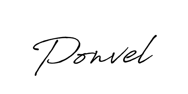 Make a beautiful signature design for name Ponvel. Use this online signature maker to create a handwritten signature for free. Ponvel signature style 7 images and pictures png