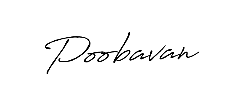 Poobavan stylish signature style. Best Handwritten Sign (Antro_Vectra_Bolder) for my name. Handwritten Signature Collection Ideas for my name Poobavan. Poobavan signature style 7 images and pictures png